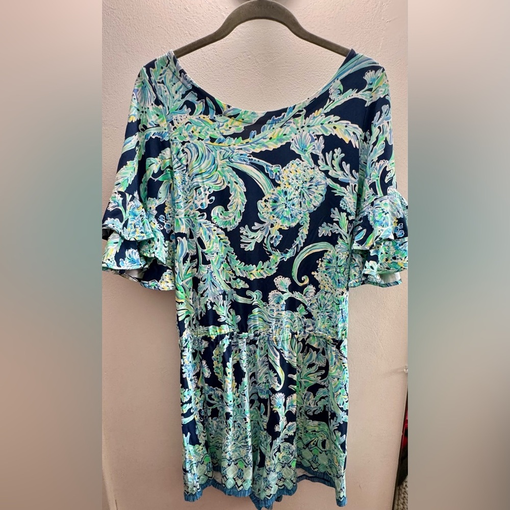 Lilly Pulitzer Ruffle Sleeve Romper